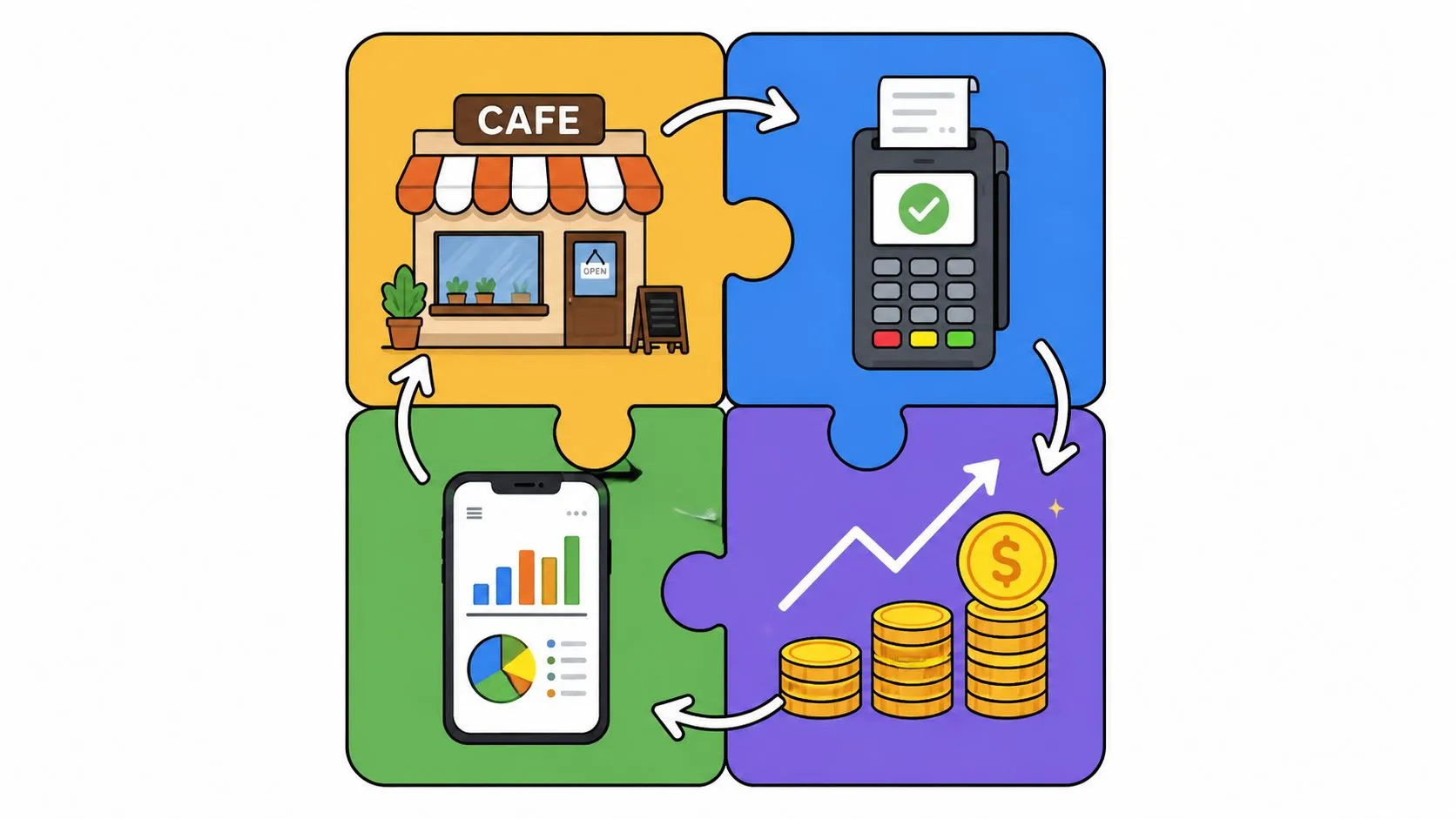 Illustration depicting the Square reseller program benefits for POS partners and agencies in 2026.