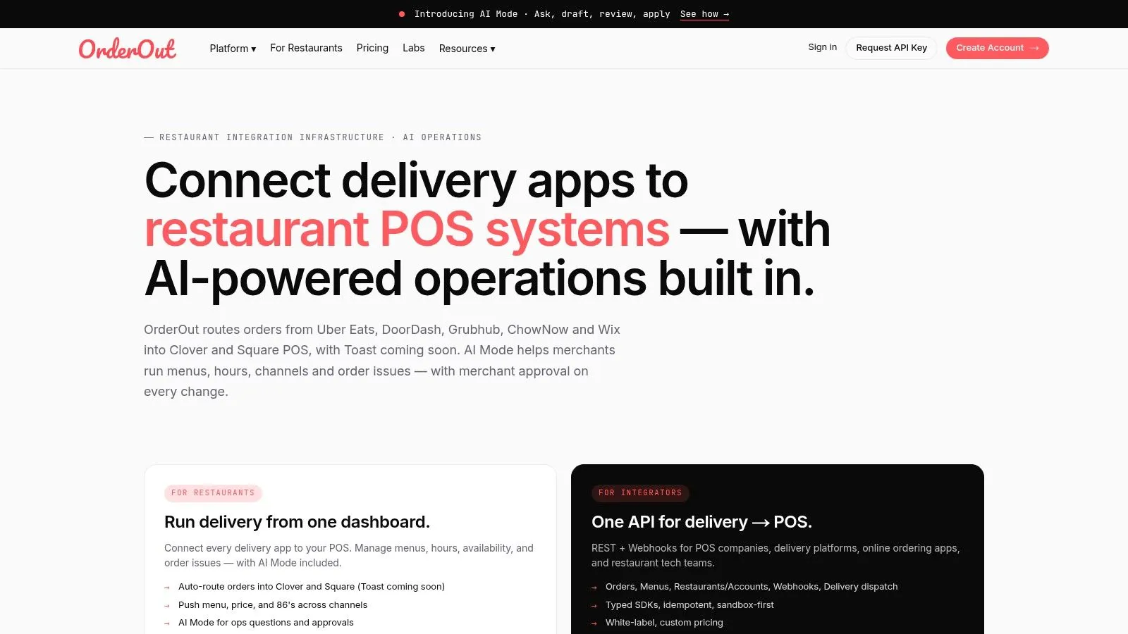 Screenshot from https://www.orderout.co