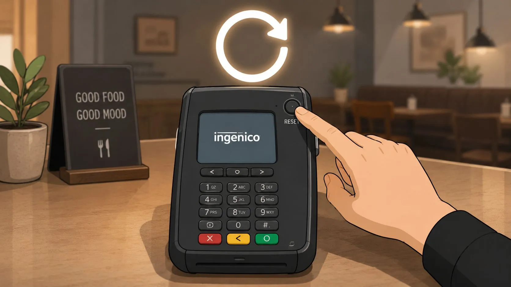 Step-by-step guide to resetting an Ingenico card reader for troubleshooting in 2026.